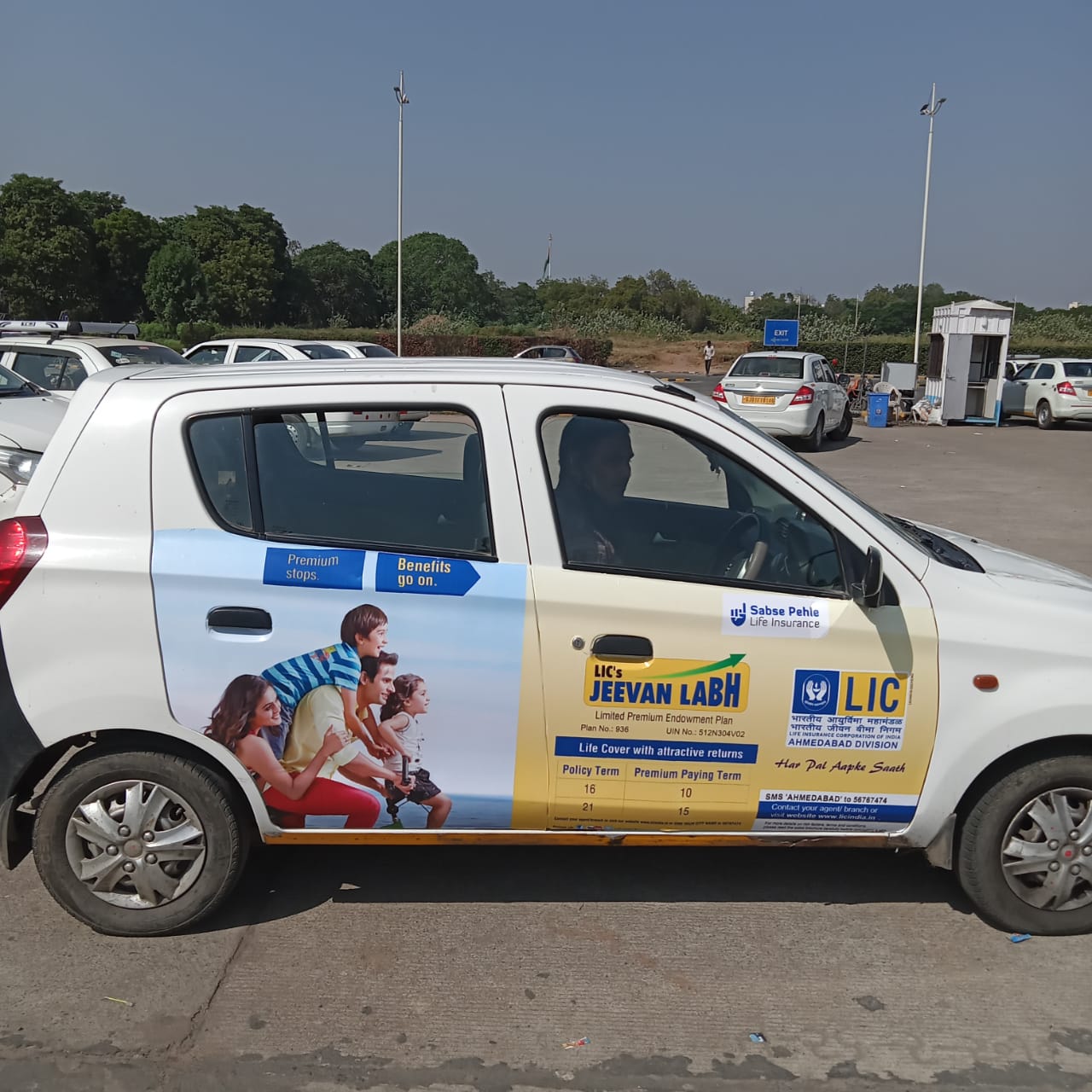 LIC Car Wrap Advertising Campaign Creative