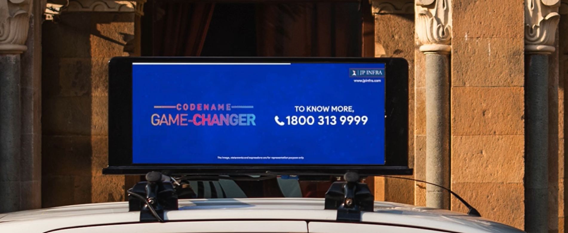 JP Infra's Taxi Top Digital Screen Advertising Campaign with LytAds