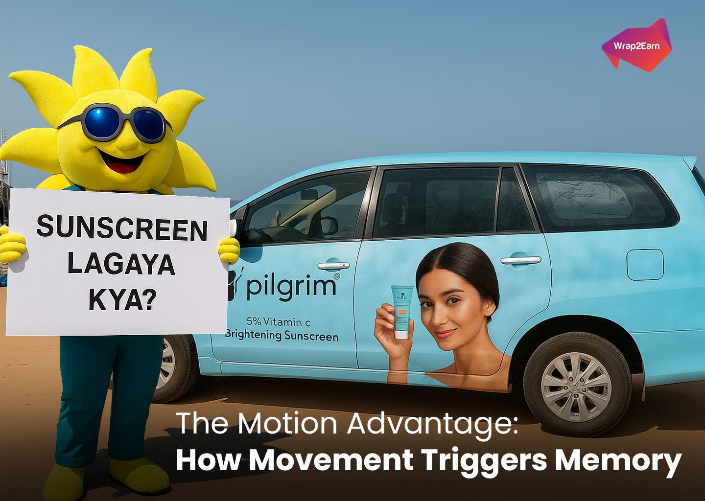 Moving Wrap2Earn vehicles with brand wraps capturing attention on busy urban roads.
