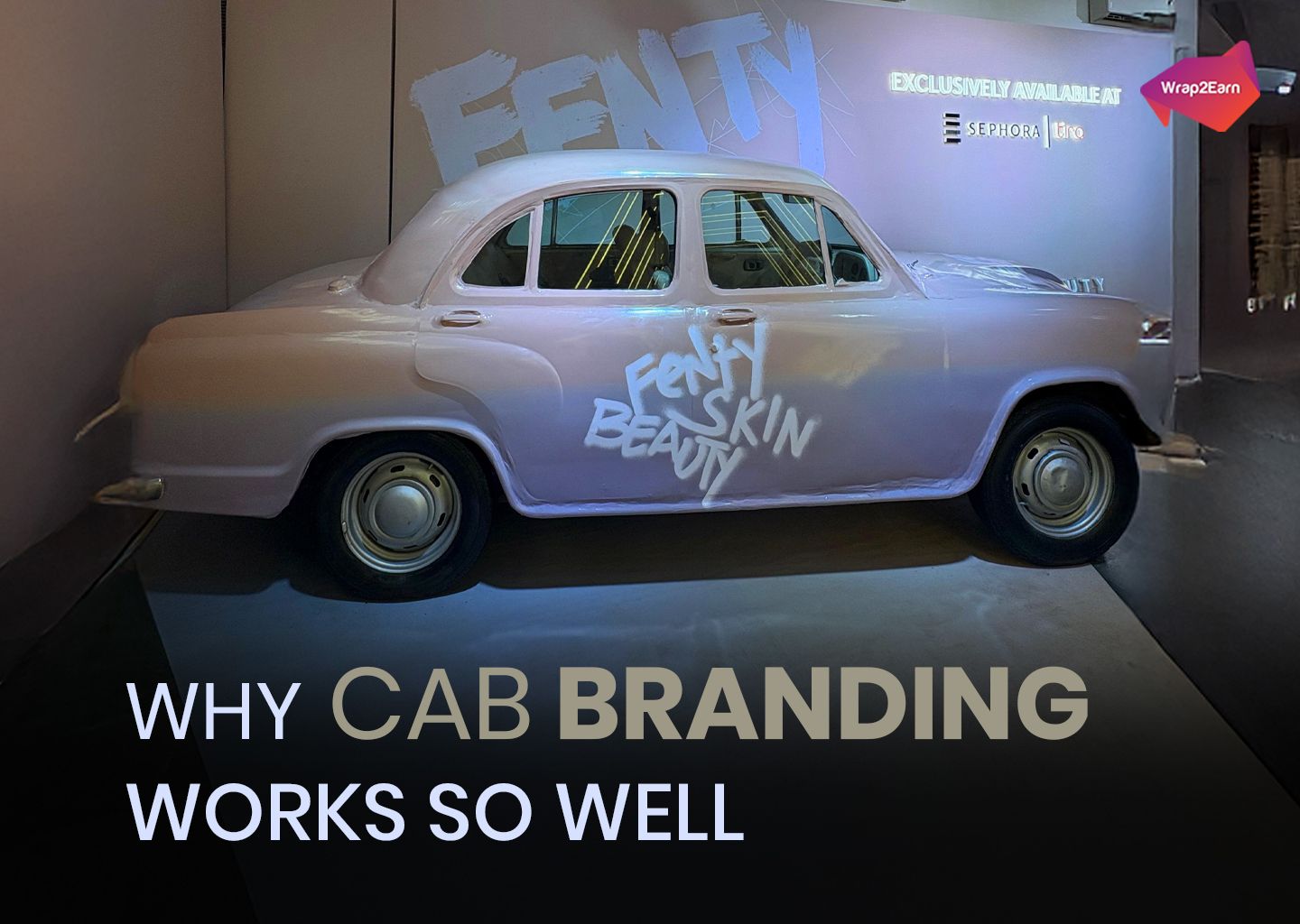 Cab branding works by delivering constant brand visibility across busy city routes.