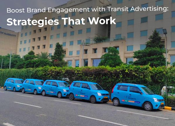 Transit advertising strategies by Wrap2Earn showcasing cab branding and moving OOH campaigns
